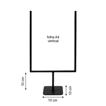 Porta Cartaz A4 em Metal (Mesa) - Image 3